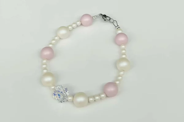cream rose bracelet